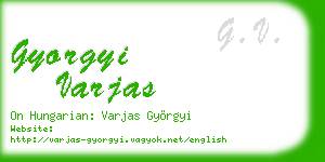gyorgyi varjas business card